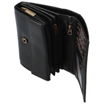 Dámska kožená peňaženka čierna - Bellugio Milada