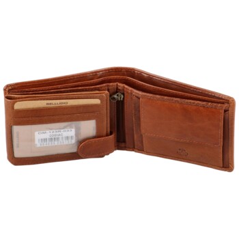 Pánska kožená peňaženka koňaková - Bellugio Antoni