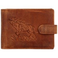 Pánska kožená peňaženka camel - Bellugio Yeryss Jelen