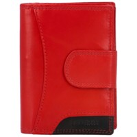 Dámska kožená peňaženka červeno/čierna - Bellugio Clouee