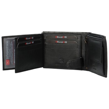 Pánska kožená peňaženka čierna - Bellugio Santian