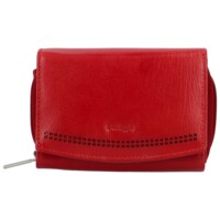 Dámska kožená peňaženka červená - Bellugio Odetta