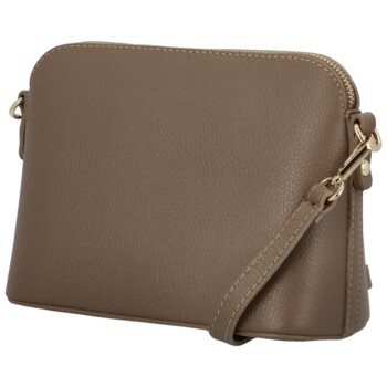 Dámska kožená crossbody kabelka taupe - Delami Gosslin