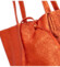 Dámska kožená kabelka oranžová - Delami Vera Pelle Ernesta