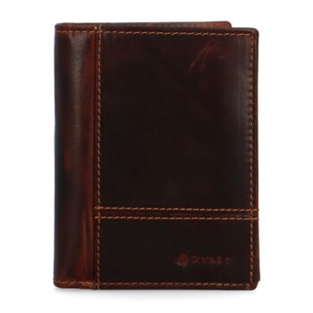 Pánska kožená peňaženka hnedá - Diviley Arter