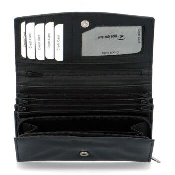 Dámska kožená peňaženka čierna - Delami Uwenna