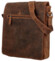 Pánska kožená crossbody/taška khaki - Greenwood Maxvell