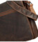 Pánska kožená pracovná taška khaki - Green Wood Navar