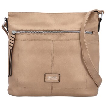 Dámska crossbody kabelka taupe - Coveri Chantalls