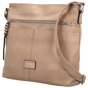 Dámska crossbody kabelka taupe - Coveri Chantalls