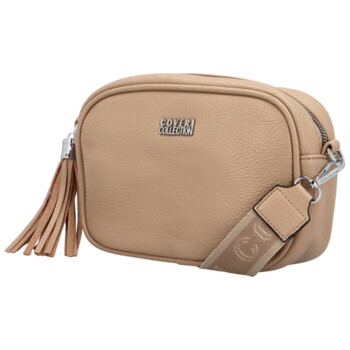 Dámska crossbody kabelka taupe - Coveri Orchideas