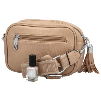 Dámska crossbody kabelka taupe - Coveri Orchideas