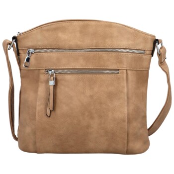 Dámska crossbody kabelka tmavo béžová - Romina & Co Bags Jawes