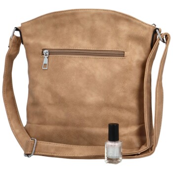Dámska crossbody kabelka tmavo béžová - Romina & Co Bags Jawes