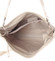 Módna dámska kožená kabelka béžová so vzorom - ItalY Margareta