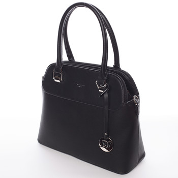 Stredne veľká čierna dámska kabelka cez rameno - David Jones Airie