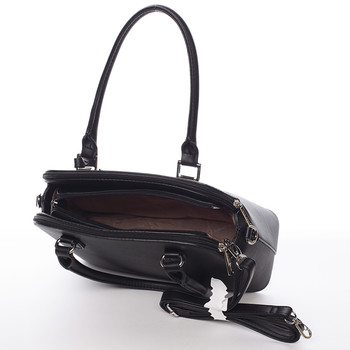 Stredne veľká čierna dámska kabelka cez rameno - David Jones Airie