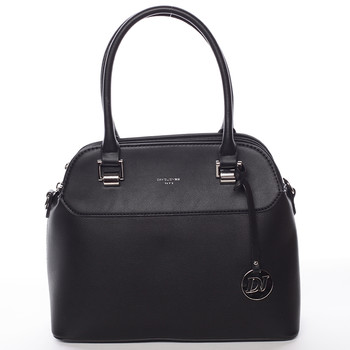 Stredne veľká čierna dámska kabelka cez rameno - David Jones Airie