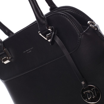 Stredne veľká čierna dámska kabelka cez rameno - David Jones Airie