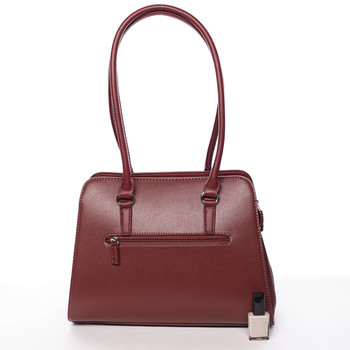 Elegantná dámska tmavo červená kabelka cez plece - David Jones Jade