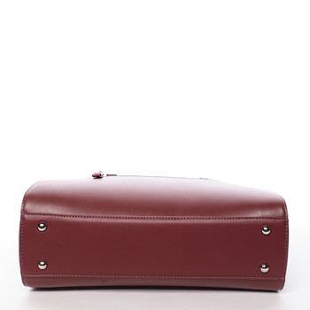 Elegantná dámska tmavo červená kabelka cez plece - David Jones Jade