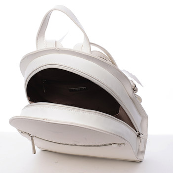 Jedinečný dámsky biely mestský batôžtek - David Jones Colette