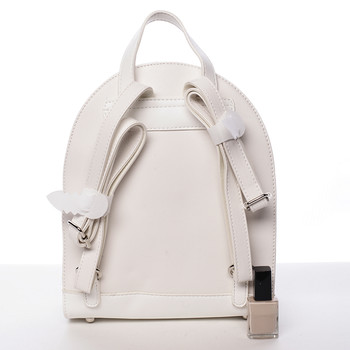 Jedinečný dámsky biely mestský batôžtek - David Jones Colette