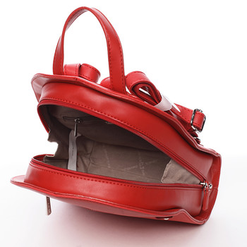 Jedinečný dámsky červený mestský batôžtek - David Jones Colette