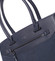 Jemná dámska elegantná kabelka do ruky tmavo modrá - David Jones Lethia 2