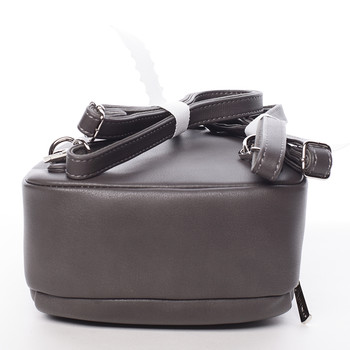 Malý dámsky tmavo šedý mestský batôžtek/kabelka - David Jones Aubri