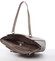 Moderná saffianová kabelka cez rameno taupe - David Jones Harlee