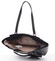 Moderná saffianová kabelka cez rameno čierna - David Jones Harlee
