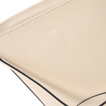 Béžová kožená crossbody kabelka - ItalY Bryana