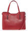 Väčšia kožená kabelka červená - ItalY Sandy