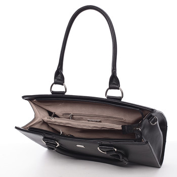 Luxusná dámska kabelka cez plece čierna - David Jones Akebah