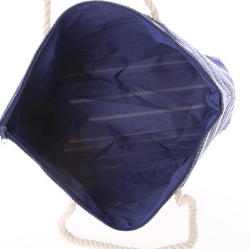 Elegantná plážová taška modrá - Delami Vide