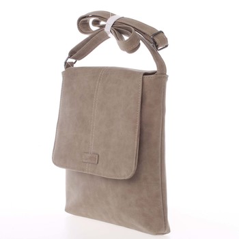 Dámska elegantná crossbody kabelka taupe - Piace Molto Narcissa