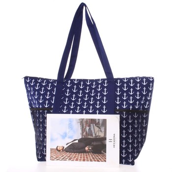 Luxusná modrá plážová taška - Delami Spirance