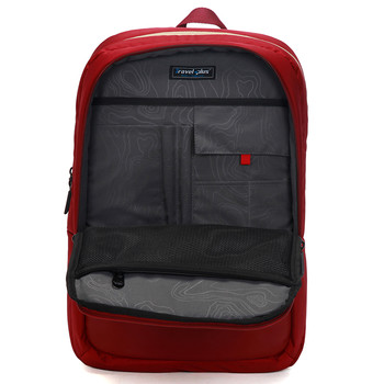 Kvalitné školské a cestovný ruksak červený - Travel plus 0100
