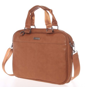 Mäkká taška na spisy a notebook hnedá - Bellugio Maris