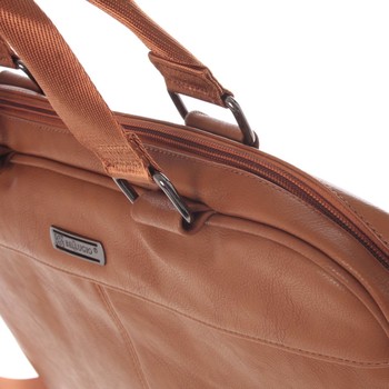 Mäkká taška na spisy a notebook hnedá - Bellugio Maris