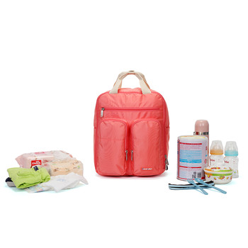 Plne funkčný dámsky batoh lososový - Travel Plus 0632