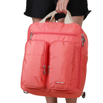 Plne funkčný dámsky batoh lososový - Travel Plus 0632