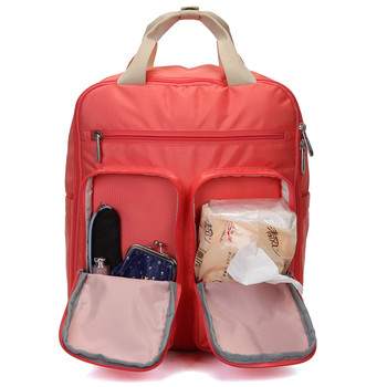 Plne funkčný dámsky batoh lososový - Travel Plus 0632