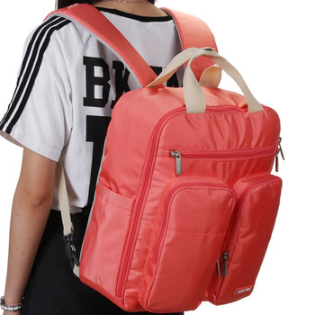 Plne funkčný dámsky batoh lososový - Travel Plus 0632