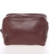 Pánska hnedá kožená kozmetická taška - E680