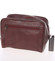 Pánska hnedá kožená kozmetická taška - E680