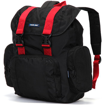 Veľký čierno červený cestovný batoh - Travel plus 7503