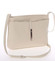 Dámska kožená elegantná crossbody kabelka svetlo béžová - ItalY Niobe