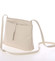 Dámska kožená elegantná crossbody kabelka svetlo béžová - ItalY Niobe
